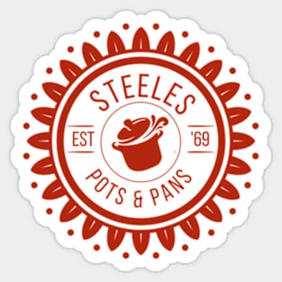 Steele's Pots and Pans Sticker